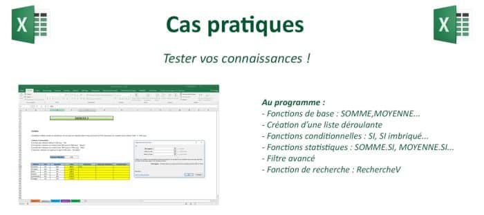 Excel  : cas pratiques (compatible versions 2016-2024)